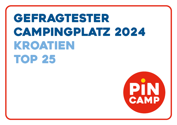 Gefragtester Campingplatz 2024 Croatia Camping Ugljan badge